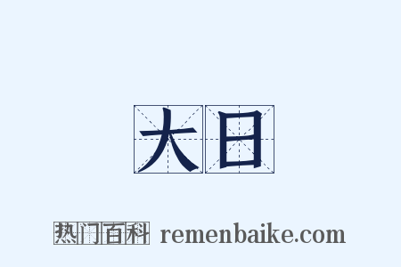 大日是什么意思的图片